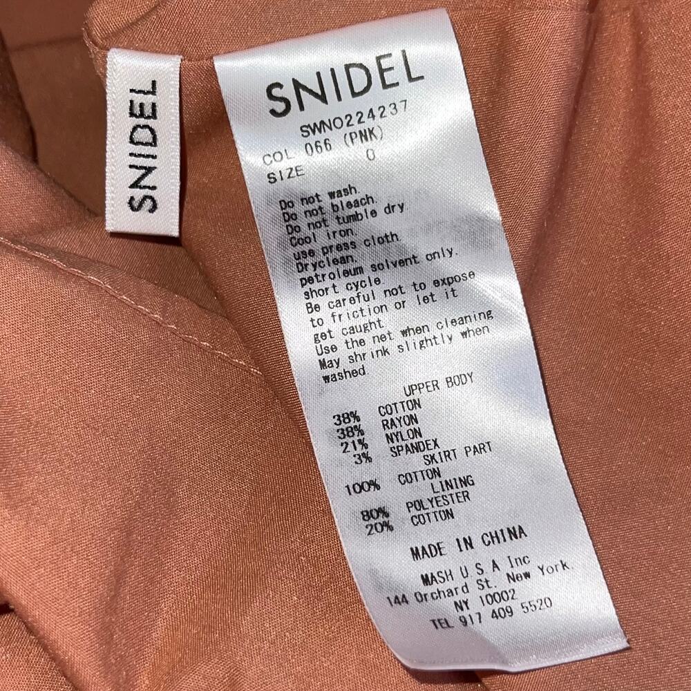 Snidel Midi Dress Sweater Pleated Stretch Cutout - Picture 8 of 11